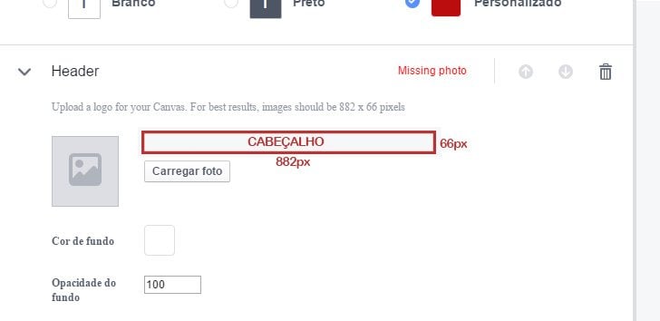 cabeçalho facebook canvas
