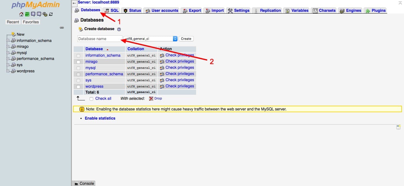 Criar Banco de Dados no PhpMyAdmin