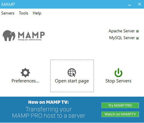 Instalação do MAMP no Windows
