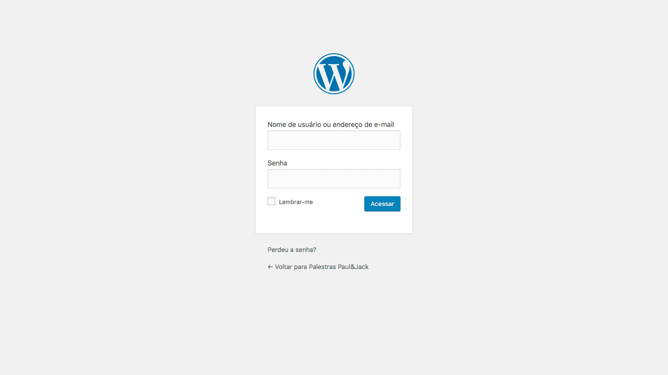 Painel Admin WordPress