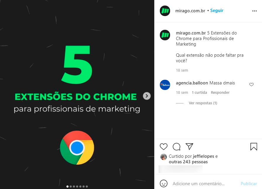 conteúdo útil instagram