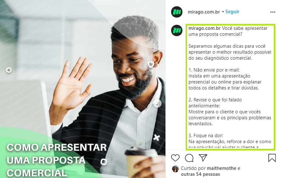legenda instagram