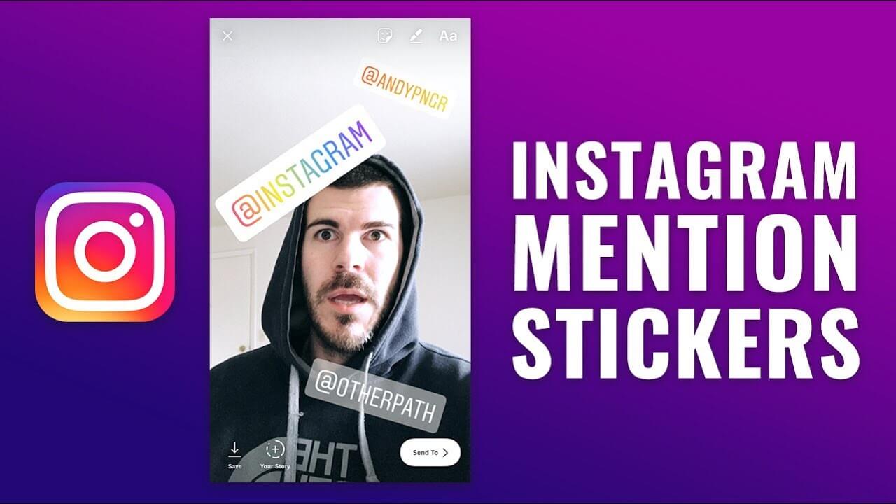 menções no instagram