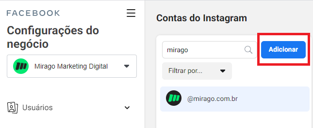 adicionar conta