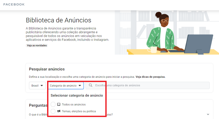 escolha a categoria desejada