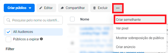 criar público semelhante no facebook