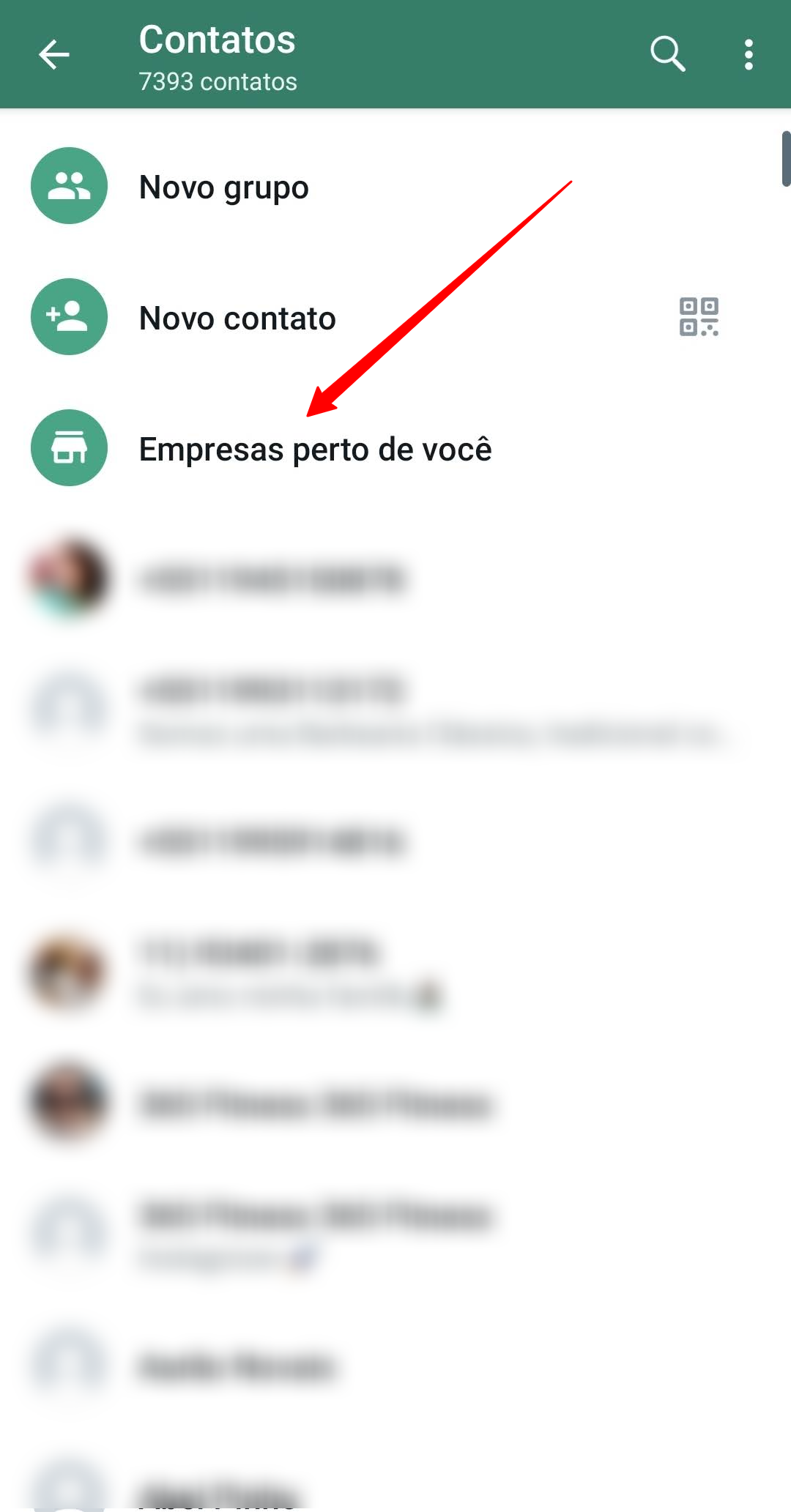 Empresas perto de você no WhatsApp
