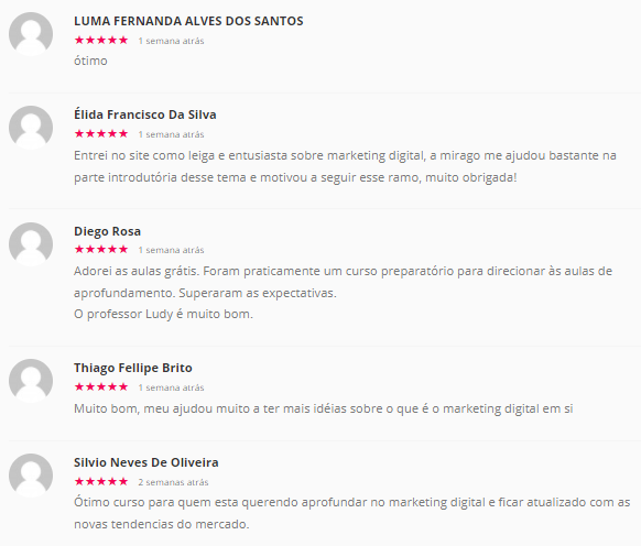 depoimentos curso de marketing digital