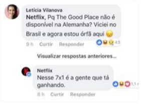 exemplo de interação e relacionamento da netflix com usuário brincando sobre resultado da copa do mundo